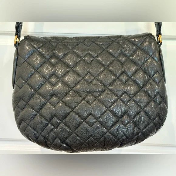MARC BY MARC JACOBS Natasha Quilted Crossbody in Black Leather - Picture 5 of 10